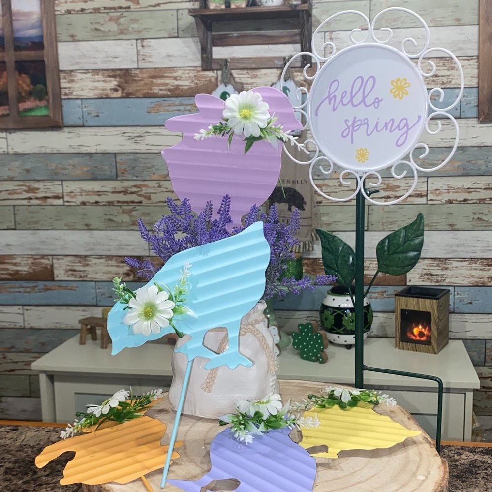 Spring Metal 6-pc Garden Décor